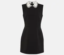 Verziertes Minikleid aus Cady