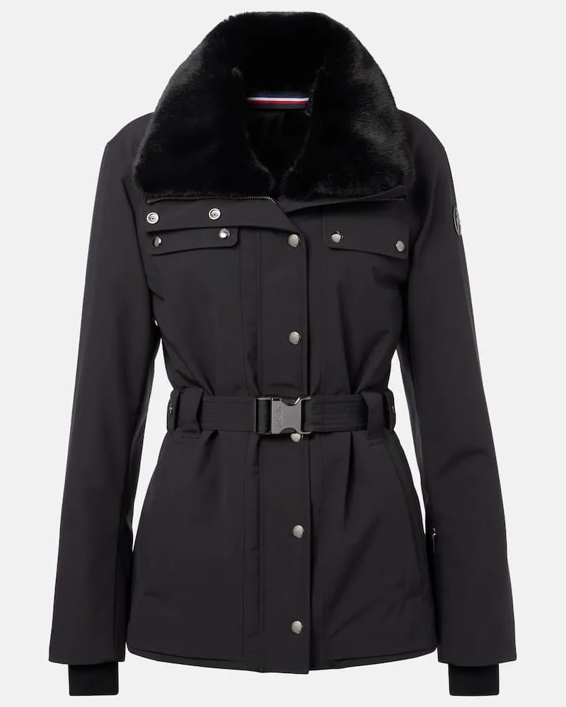 FUSALP Skijacke Dessa mit Faux Fur Schwarz