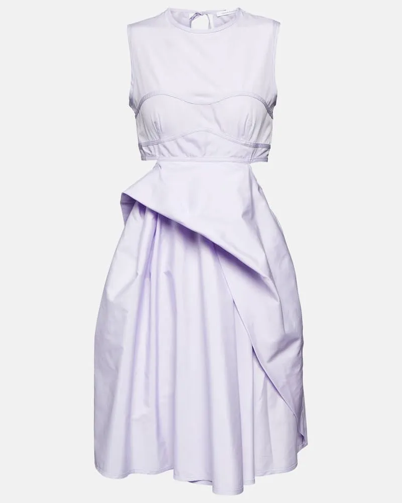 Cecilie Bahnsen Minikleid Seero aus Baumwolle Violett