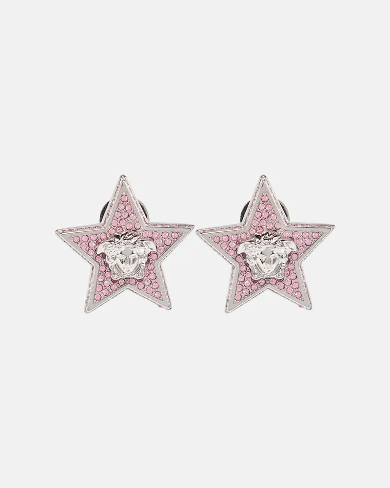 Versace Verzierte Ohrringe Medusa Pink