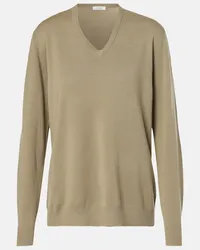 Max Mara Pullover Pevera aus Wolle Beige