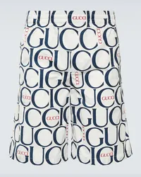 Gucci Bedruckte Shorts Maxi Weiss