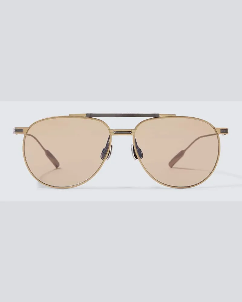 Brunello Cucinelli Aviator-Sonnenbrille Braun