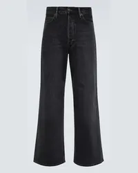 Acne Studios Low-Rise Wide-Leg Jeans 1981M Schwarz