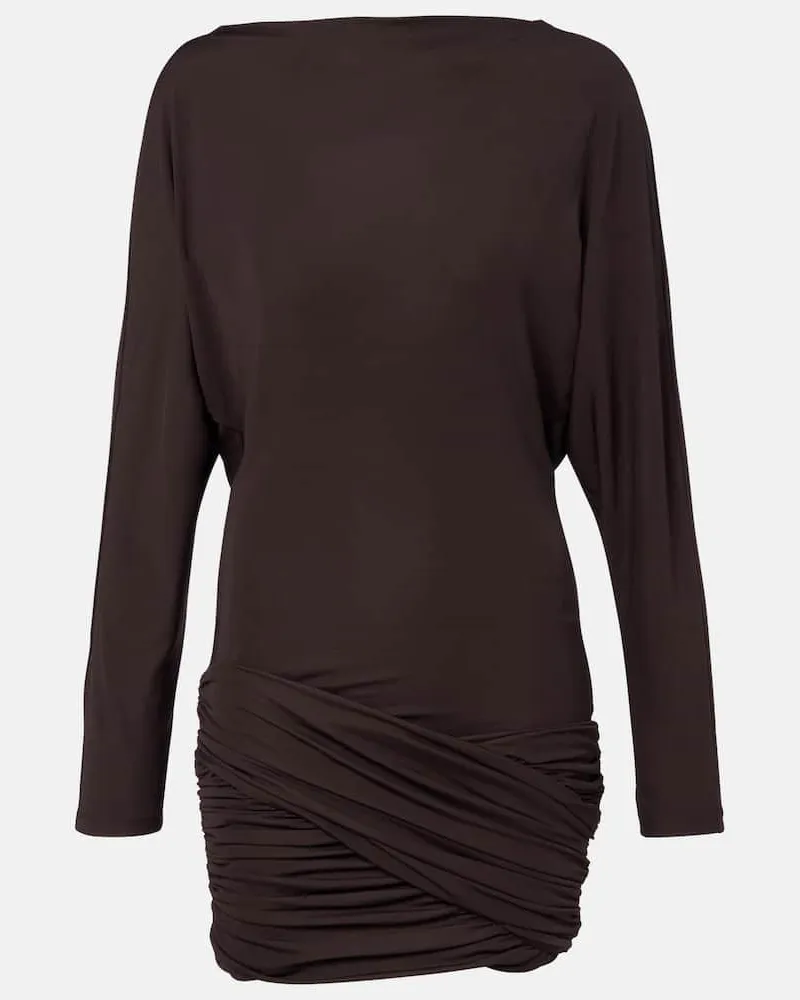 Christopher Esber Minikleid Luna aus Jersey Braun