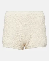 Magda Butrym Shorts aus Boucle Weiss