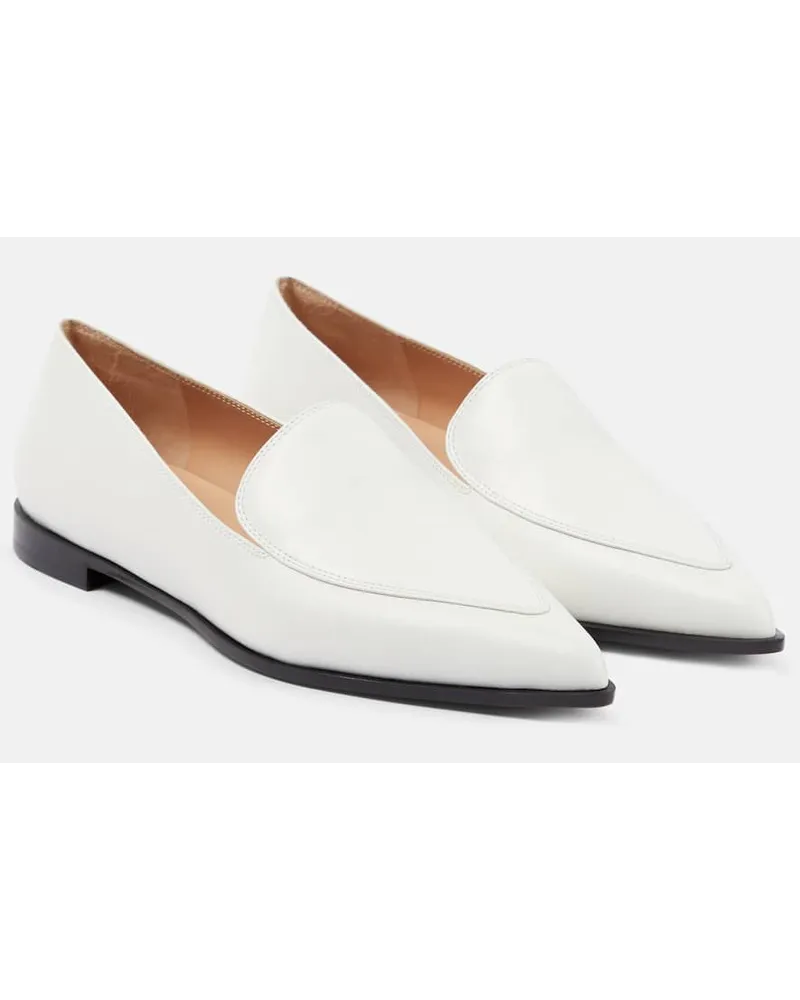 Gianvito Rossi Loafers Perry aus Leder Weiss