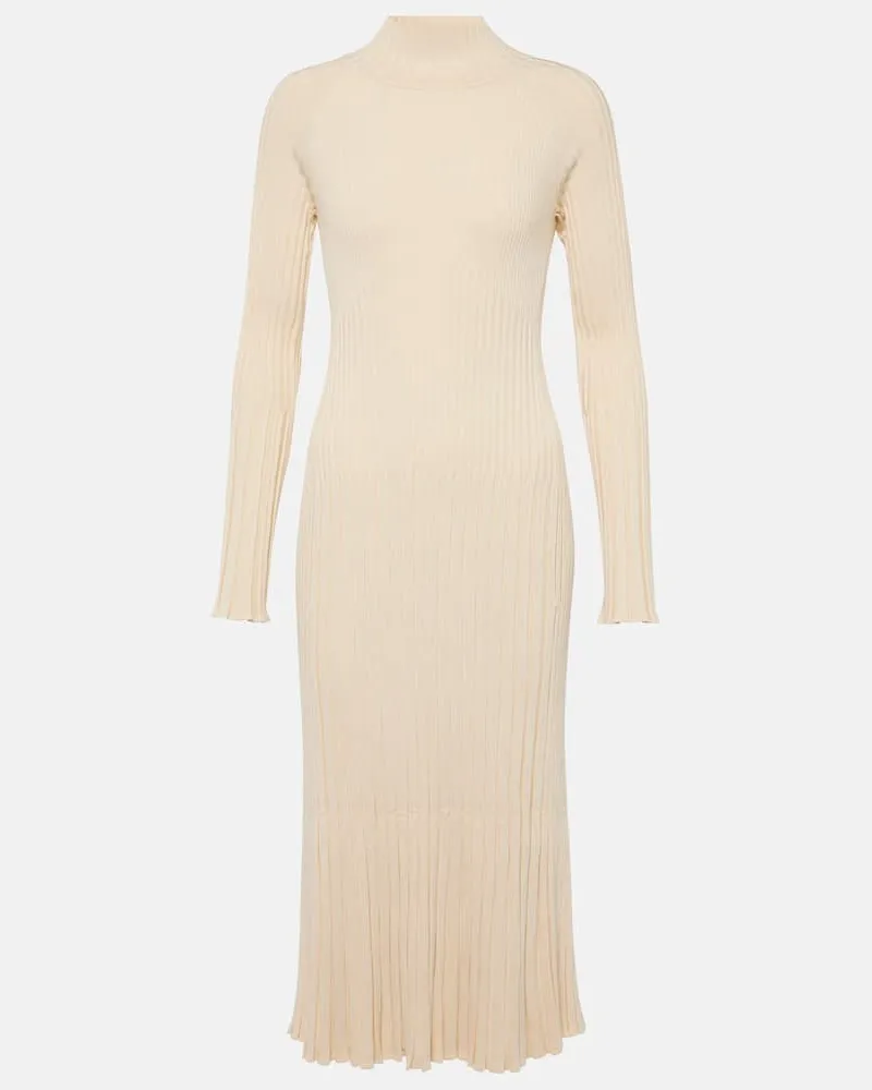 Proenza Schouler Midikleid Carmen aus Rippstrick Neutral