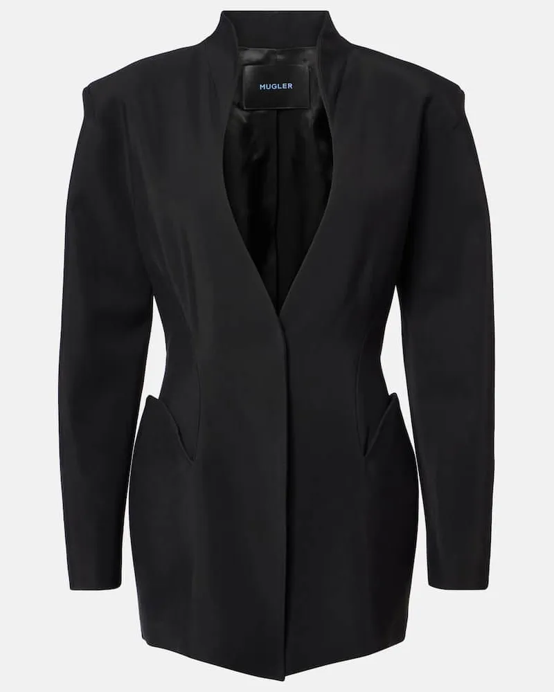 Thierry Mugler Oversize-Blazer Schwarz