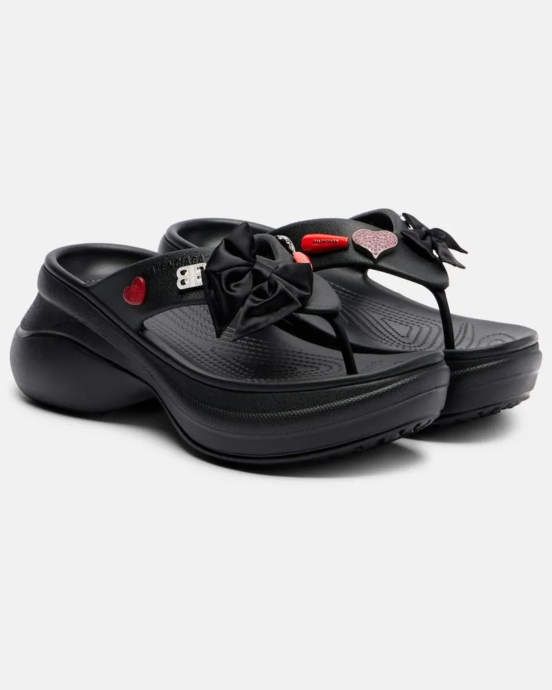 Balenciaga X Crocs Sandalen Jibbitz Schwarz