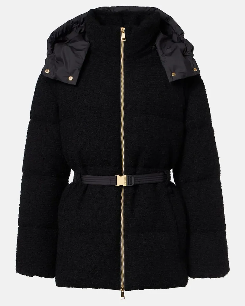 Moncler Daunenjacke Briante aus einem Baumwollgemisch Schwarz