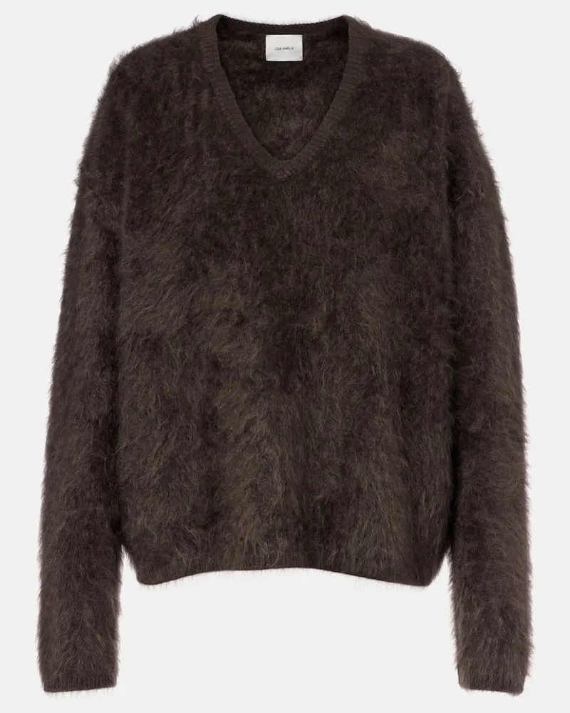 Lisa Yang Oversize-Pullover Margareta aus Kaschmir Braun