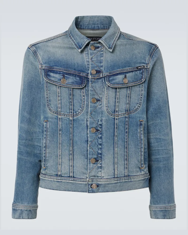 Tom Ford Jeansjacke Icon Blau