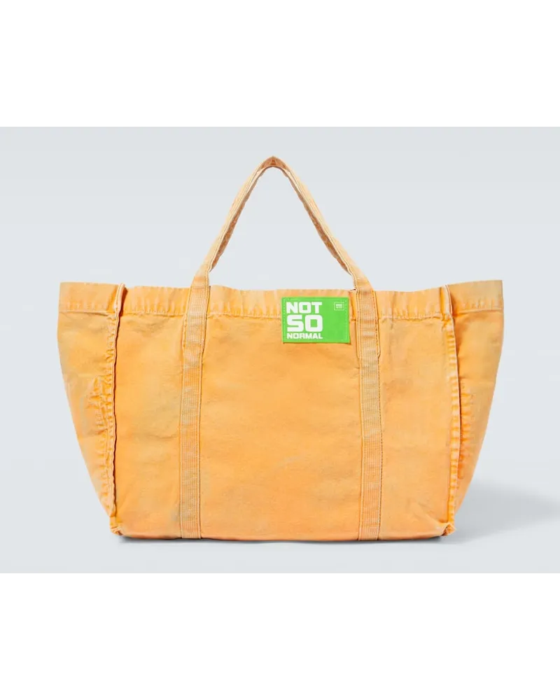 NotSoNormal Tote aus Canvas Orange