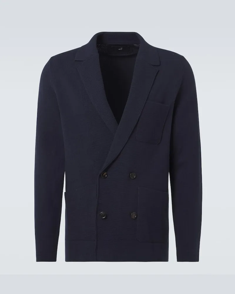 Dunhill Blazer aus Kaschmir Blau