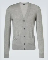 Tom Ford Cardigan aus Wolle Grau