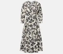 Bedrucktes Wickelkleid Camino aus Baumwolle