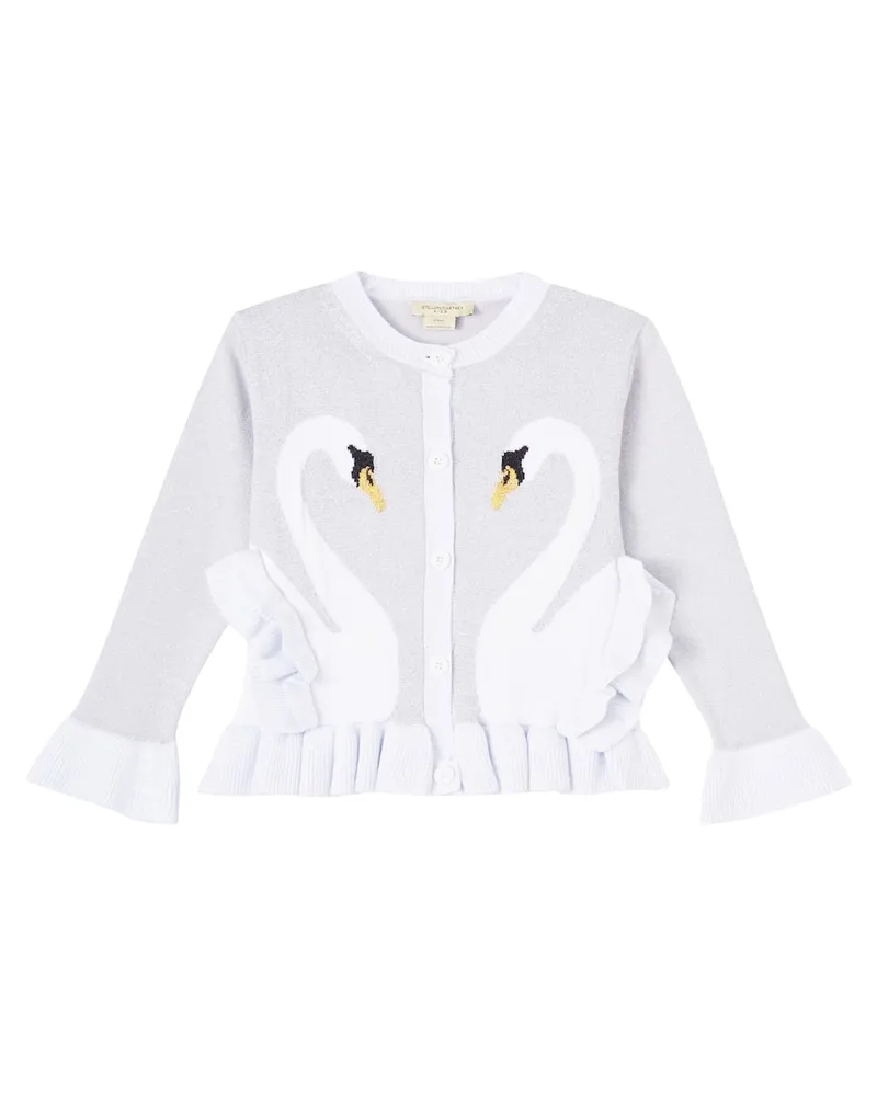 Stella McCartney Kids Cardigan aus Jacquard Grau