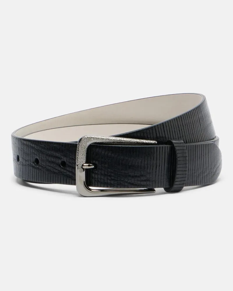 Brunello Cucinelli Gürtel aus Leder Schwarz