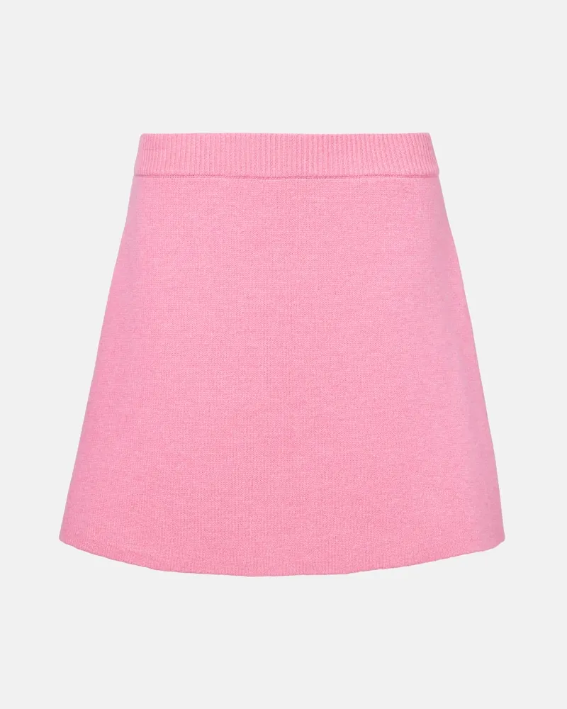 Lisa Yang Minirock Clare aus Kaschmir Rosa