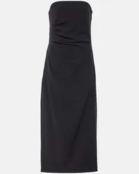 Proenza Schouler Midikleid Shira aus Crepe Schwarz