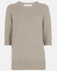 extreme cashmere Top N°63 Well aus einem Kaschmirgemisch Beige