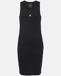 Givenchy Minikleid 4G aus Baumwolle Schwarz