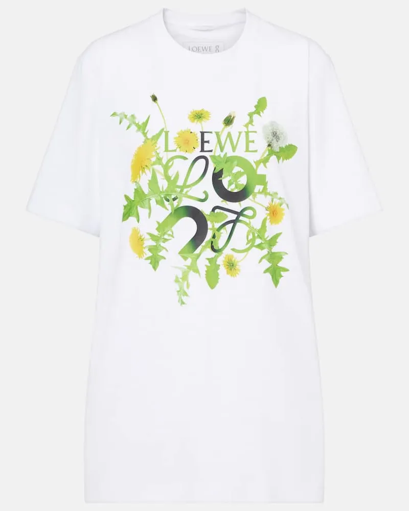 Loewe X On Bedrucktes T-Shirt Active Weiß