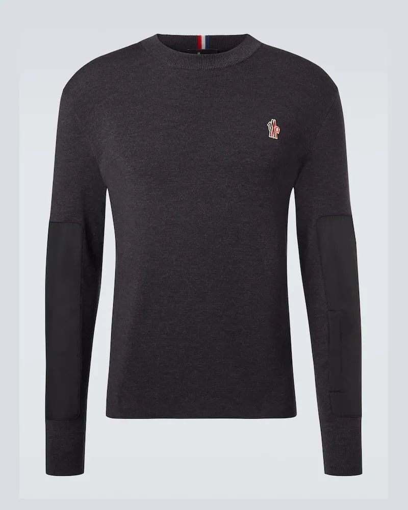 Moncler Pullover Après Ski aus einem Wollgemisch Grau