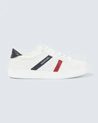 Moncler Sneakers Monaco aus Lederimitat Weiss