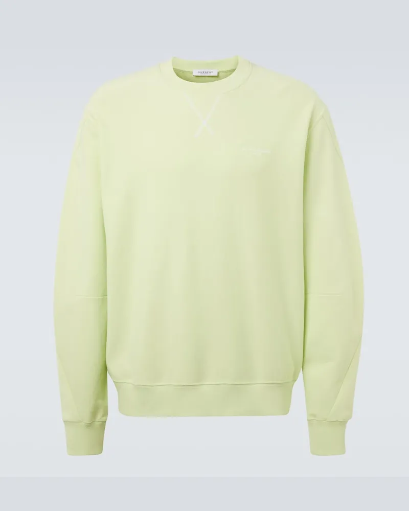 Givenchy Sweatshirt aus Baumwoll-Jersey Grün