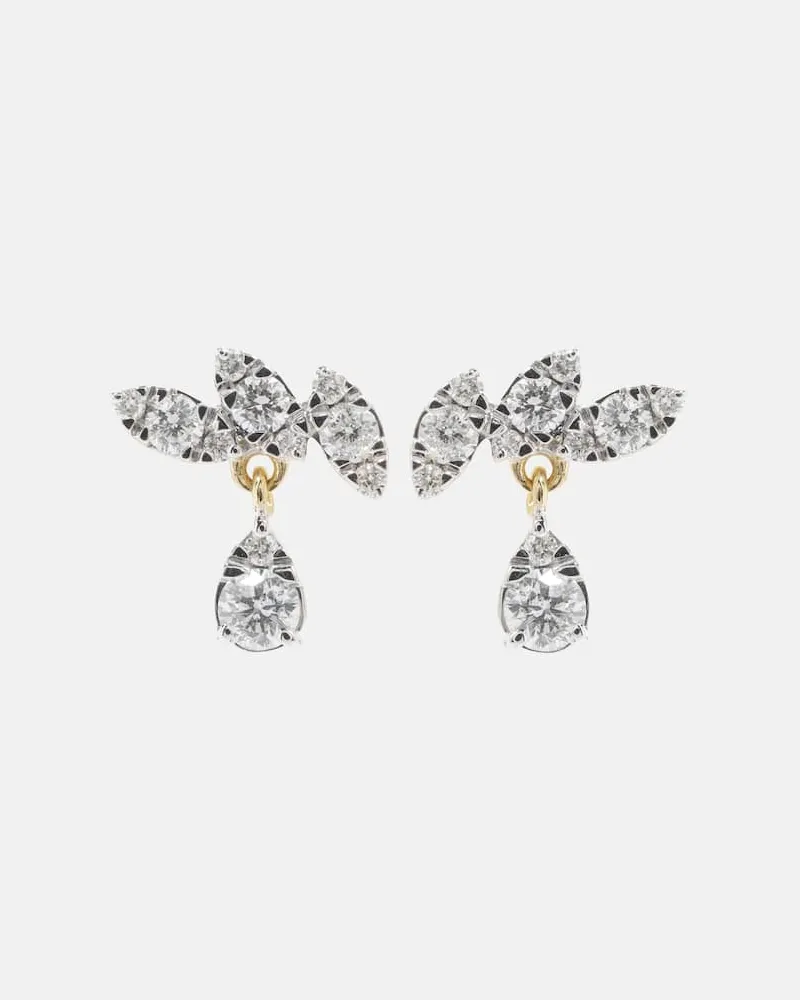 Stone & Strand Ohrringe Muse Drop aus 10kt Gelbgold mit Diamanten Gold