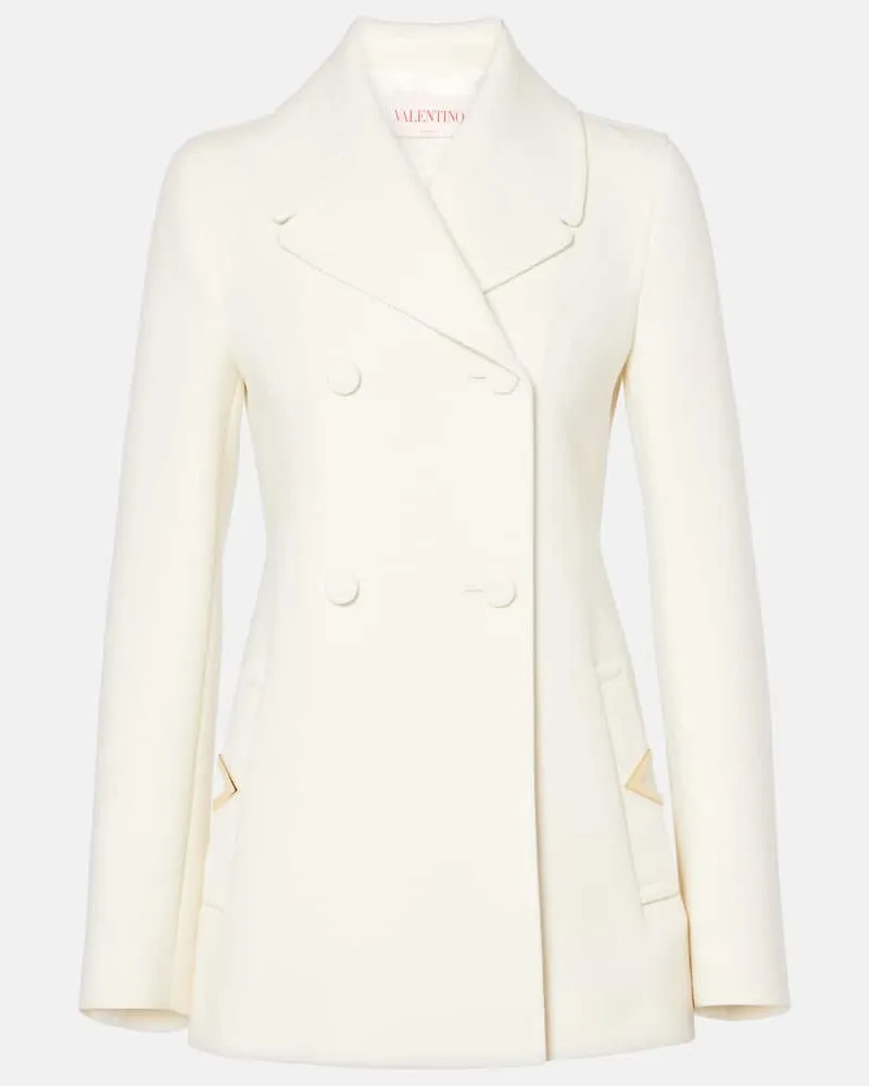 Valentino Garavani Blazer aus Crepe Weiss