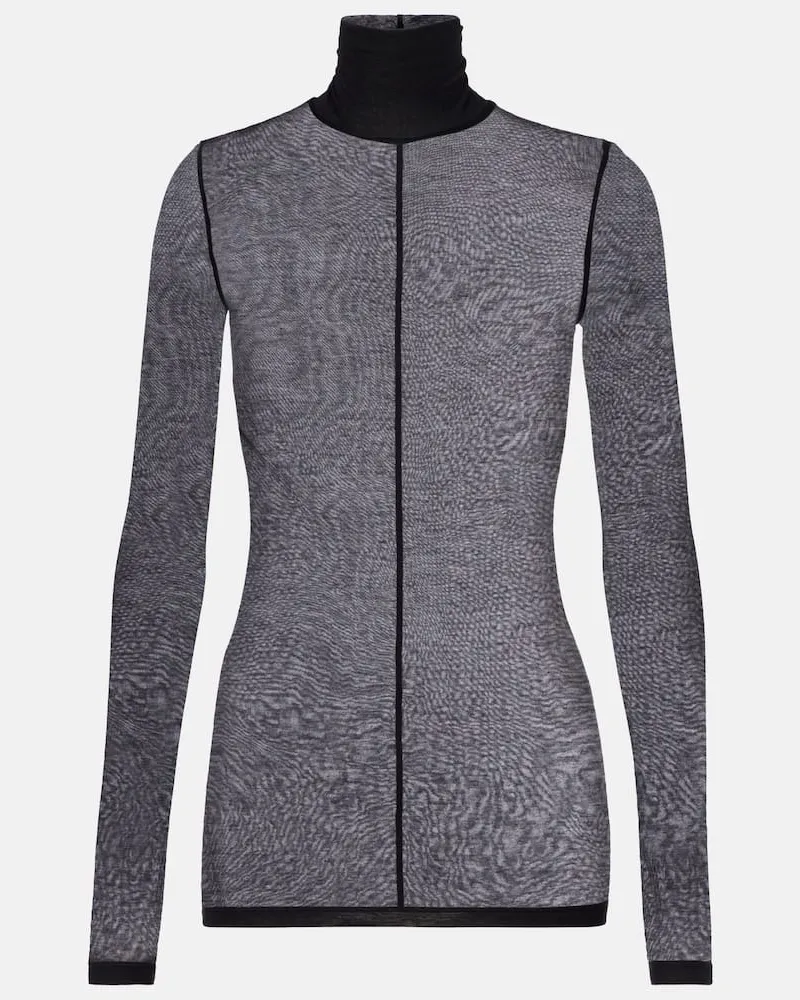 Thierry Mugler Top aus Jersey Schwarz