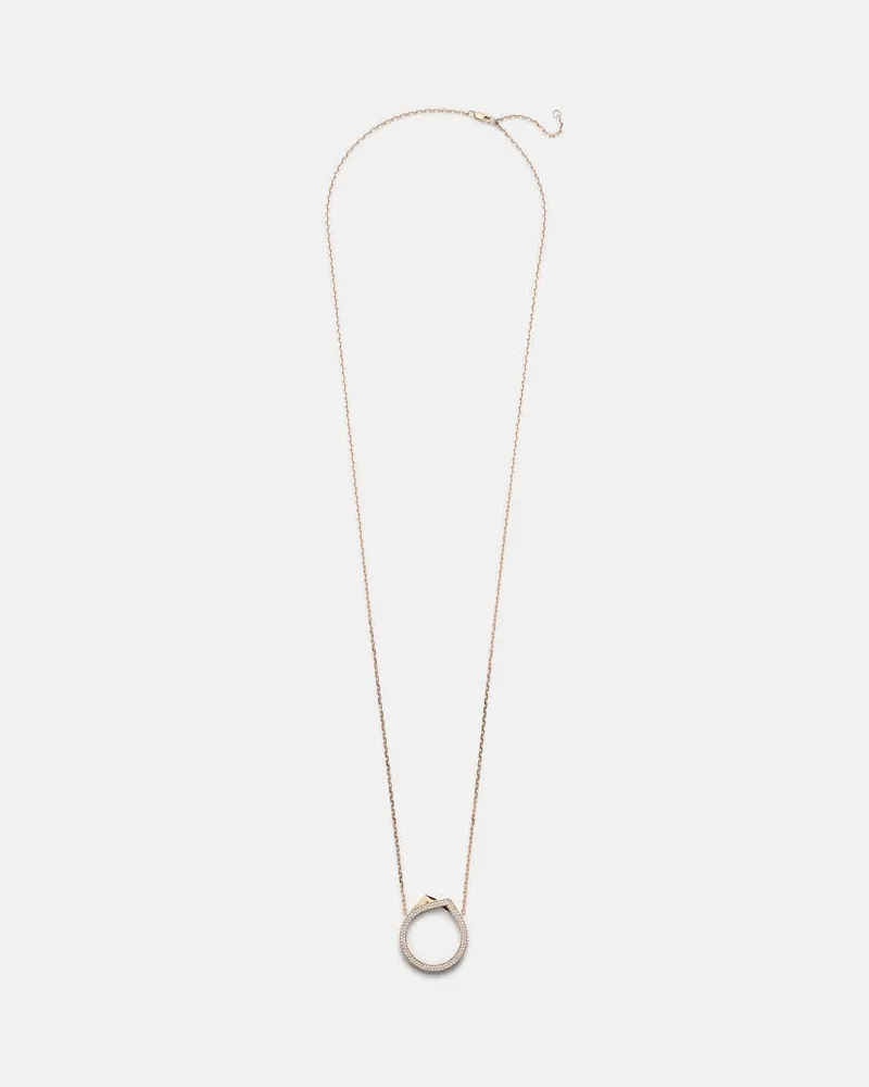 Repossi Halskette Antifer aus 18kt Roségold mit Diamanten Metallic