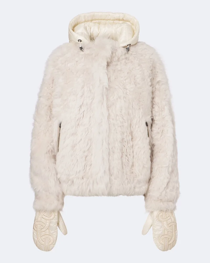 Bogner Skijacke Liz aus Shearling Beige