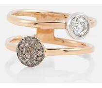 Ring Sabbia aus 18kt Rose- und Weissgold mit Diamanten
