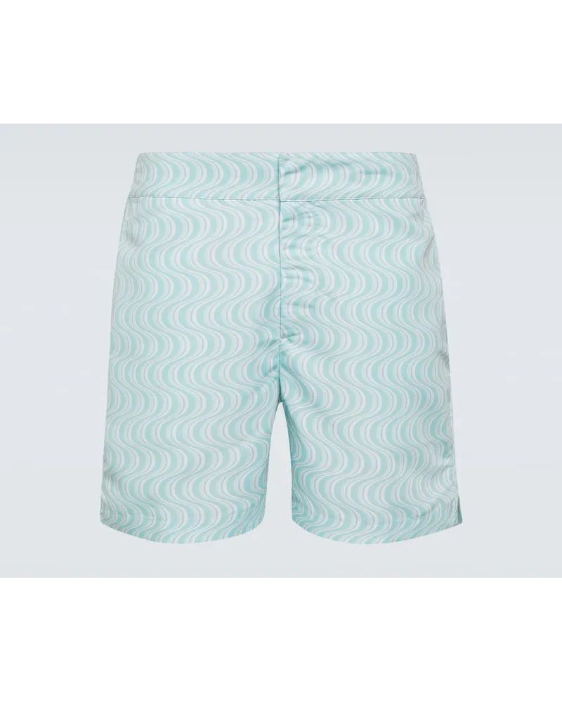 Frescobol Carioca Bedruckte Badeshorts Copa Camda Classic Blau