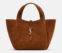Schultertasche Le 5 à 7 aus Veloursleder