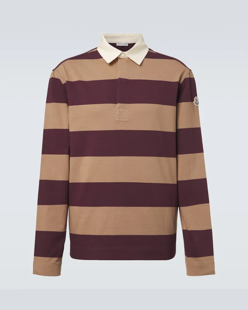 Moncler Polohemd aus Baumwoll-Jersey Multicolor