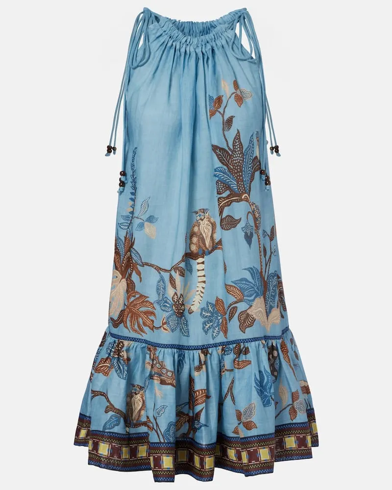 ALEMAIS Alémais Bedrucktes Minikleid Georgie Blau