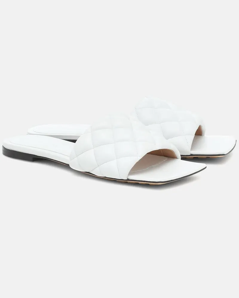 Bottega Veneta Pantoletten Padded aus Leder Weiß