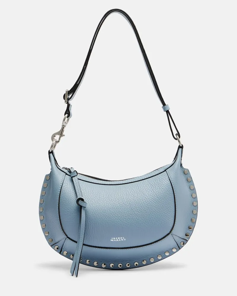 Isabel Marant Schultertasche Oskan Moon aus Leder Blau
