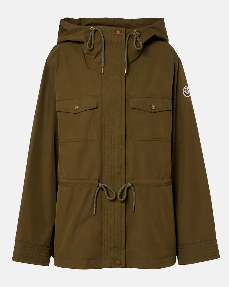 Moncler Jacke Serin aus Canvas Grün