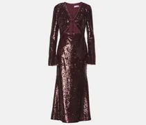 Midikleid mit Pailletten