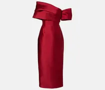 Off-Shoulder-Cocktailkleid Mirla aus Satin