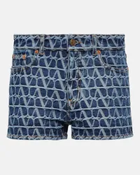 Valentino Garavani Jeansshorts Toile Iconographe Blau