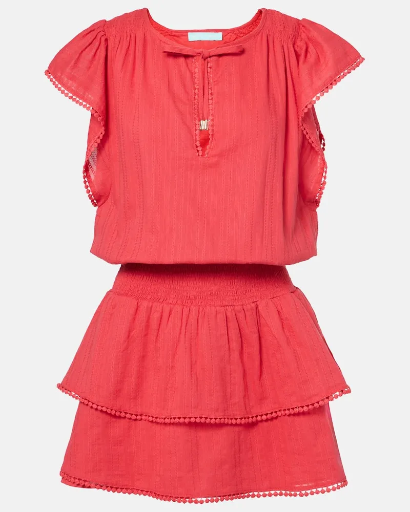 Melissa Odabash Minikleid Keri aus Baumwolle Rot