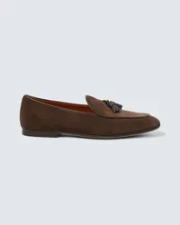 TOD'S Loafers aus Veloursleder Braun