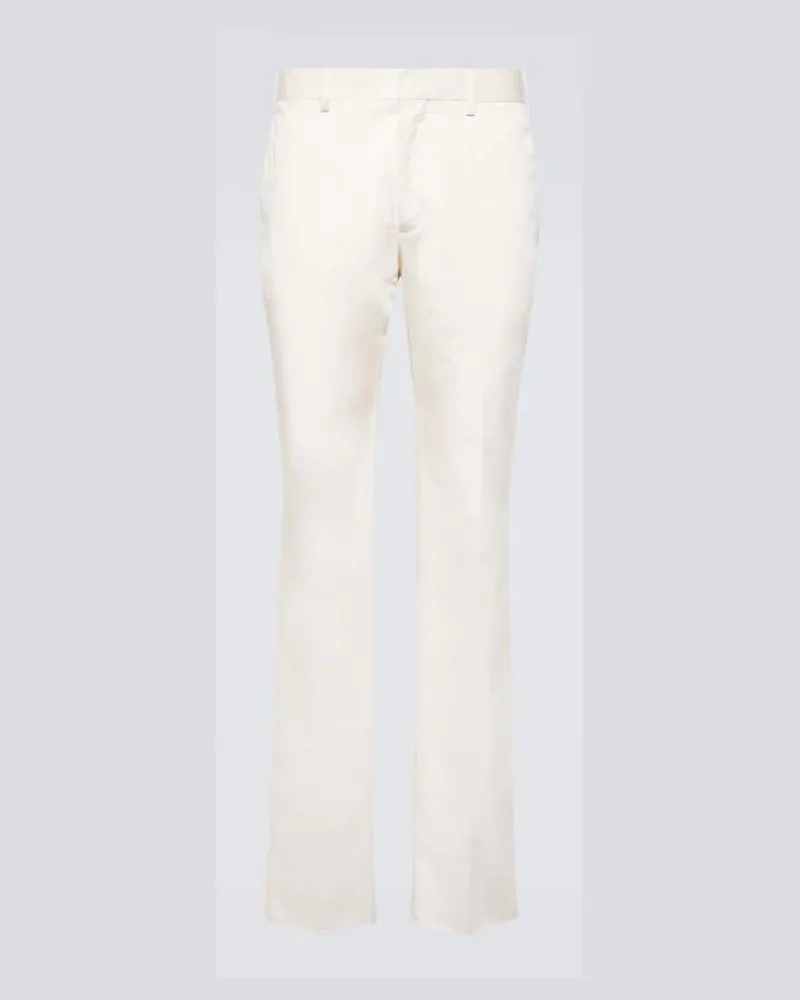 LARDINI Chinohose aus Baumwolle Weiß